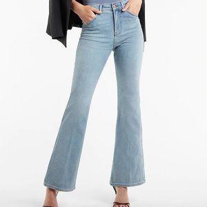 Express flare high rise jeans